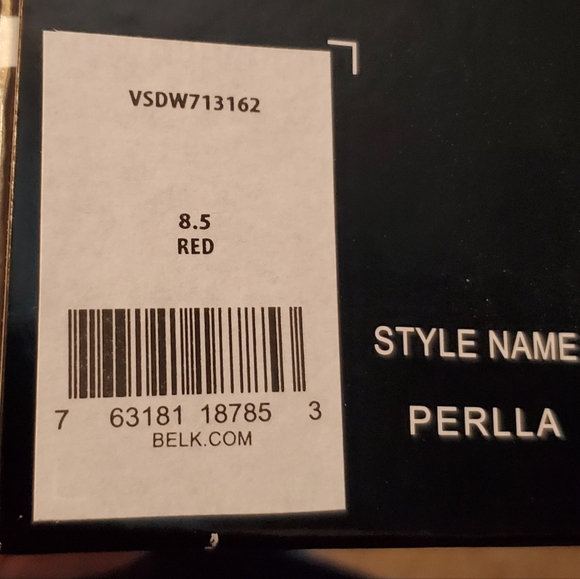 Red open toe pumps with box.  Worn once to a wedding. - Picture 5 of 11